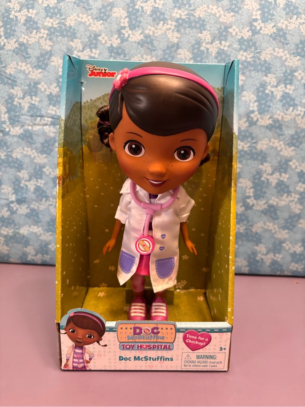 Doc McStuffins Doll in White Coat with Pink Accents